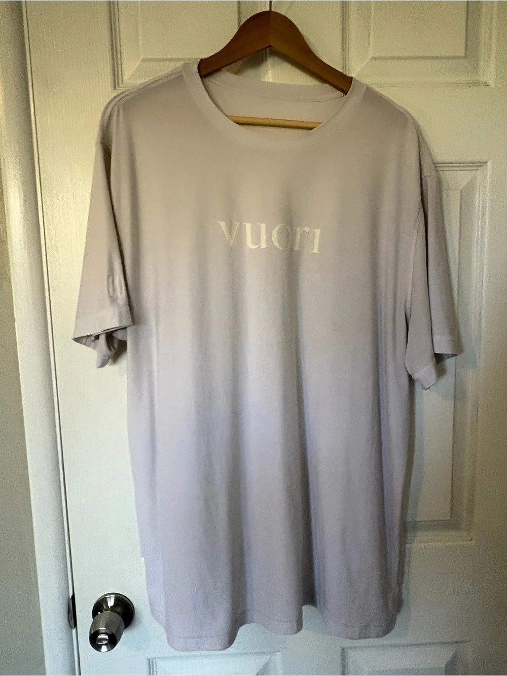 Vuori Strato Tech Tee Men's Logo Short Sleeve White XXL